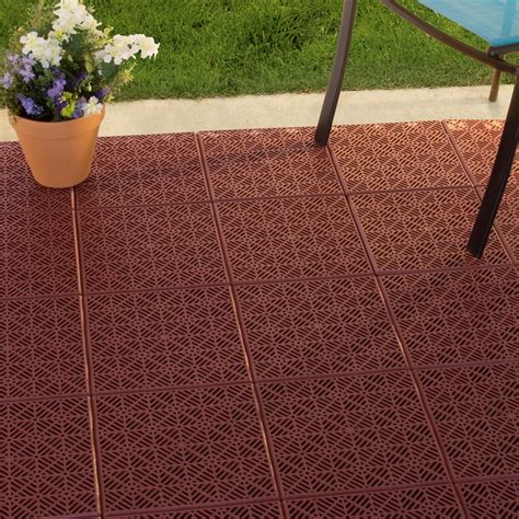 Pure Garden Interlocking Patio Deck Or Garage Floor Tiles 115 X 11