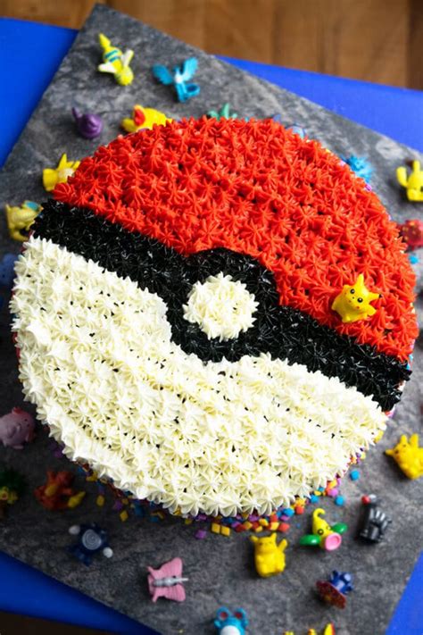 Easy Pokemon Cake Pokeball Cake Cakewhiz