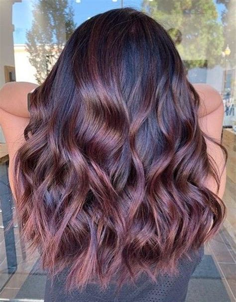 Cherry Brown Hair Brunette Hair With Highlights Balayage Brunette