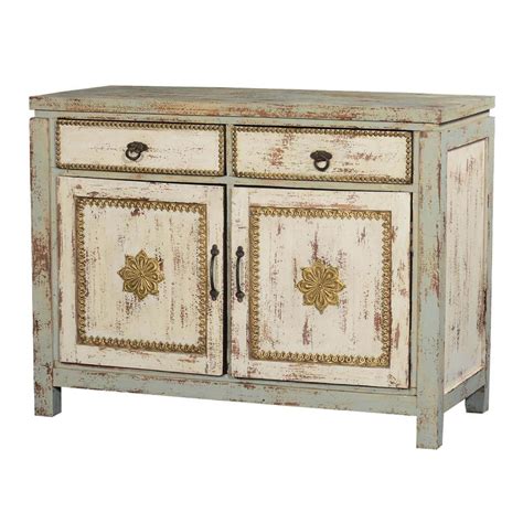 Solid wood kitchen cabinets prices. Rustic Solid Wood New Orleans Storage Cabinet with 2 Drawers