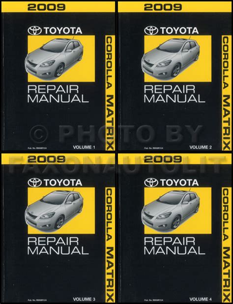 2003 Toyota Corolla Repair Manual 2 Volume Set