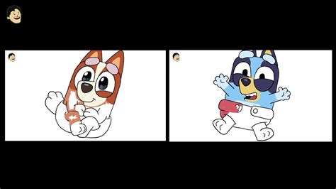 Bluey And Bingo When They Were Babies Drawing Easy Little Drawings