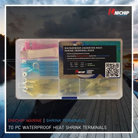 Assorted Waterproof Heat Shrink Terminal Pack 70 Piece