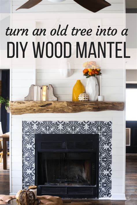 Building a custom fireplace mantel from scratch is not easy. Our Rustic DIY Mantel (How to Build a Mantel) - Love ...