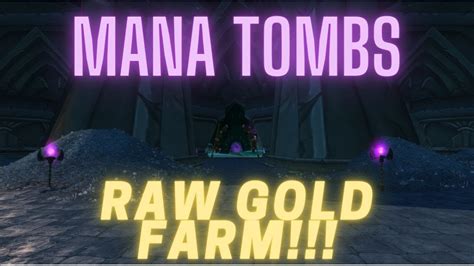 Mana Tombs Raw Gold Farm Guide World Of Warcraft 9 2 7 Youtube