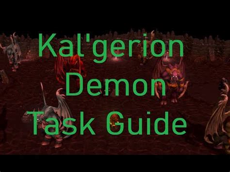 If you are looking for the modern runescape guide for this content, please see our demon slayer guide. Runescape 3 EASY Kal'gerion Demon Slayer Task Guide +220k XP/HR +3m GP/HR - YouTube
