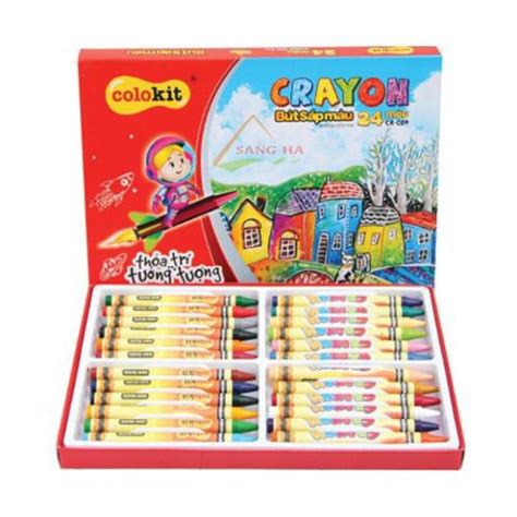 Colokit Scented Crayons Box Of 24 Colors Shopee Malaysia