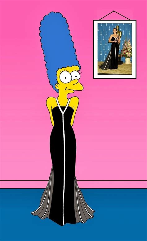 Lip Lock • Marge Simpson Models Iconic Dresses By