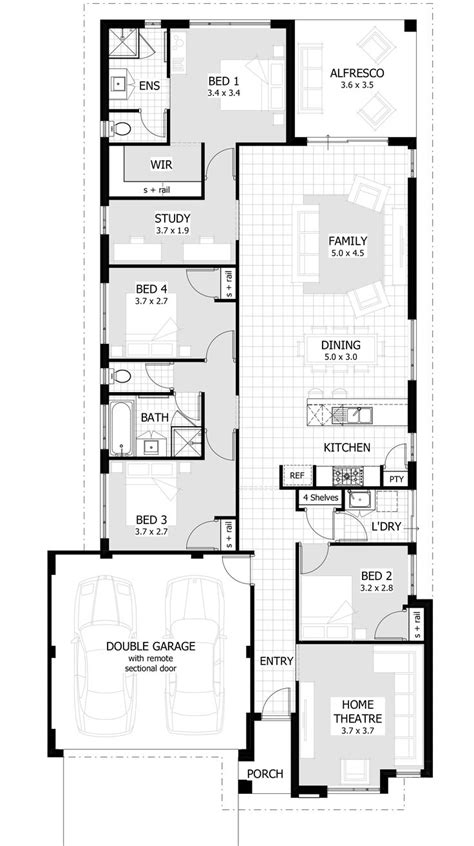home designs  bedroom house plans house plans australia narrow lot