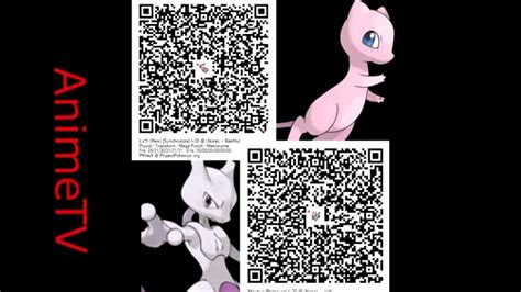QR code: Mew & Mewtwo | Pokemon X Y / ORAS - YouTube