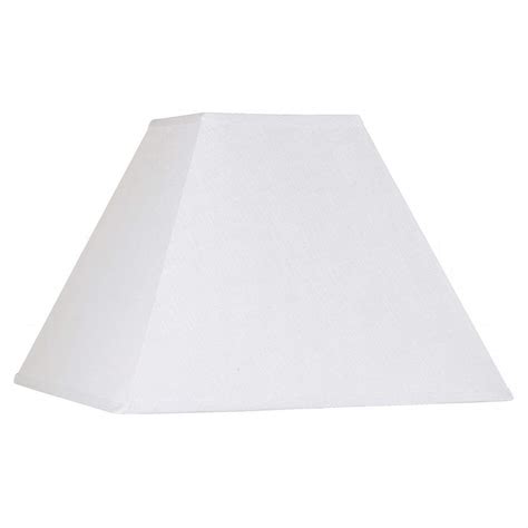 White Linen Square Lamp Shade 7x17x13 Spider K9554 Lamps Plus