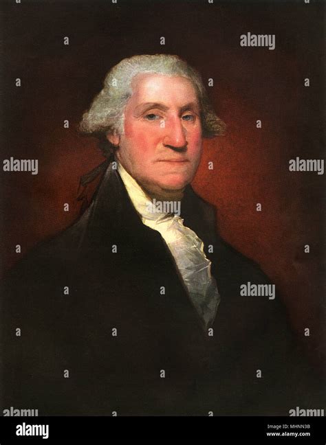 George Washington By Gilbert Stuart Stock Photo Alamy
