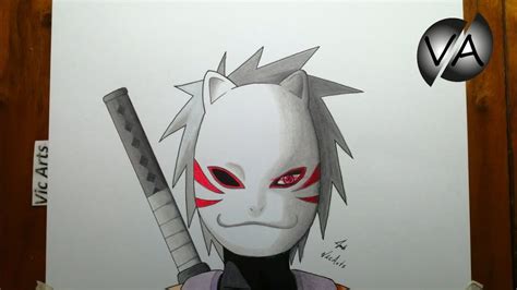 Kakashi Anbu Naruto A Lapiz Dibujos De Kakashi Naruto Para Dibujar