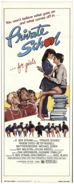 Private School 1983 Phoebe Cates Original Insert Poster 14by36 10