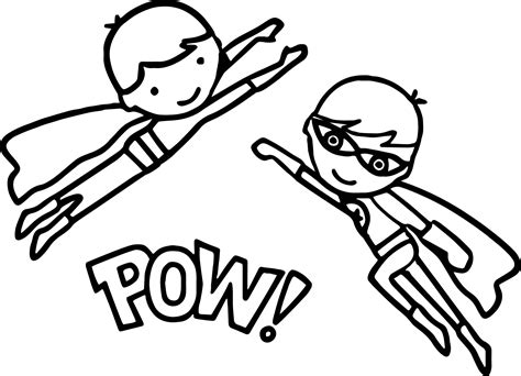 You may print them as many times as you'd like. Superheroes Super Hero Kids Pow Coloring Page ...