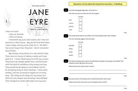 Year Reading Comprehension Sats Type Questions Pdf Lori Sheffield S