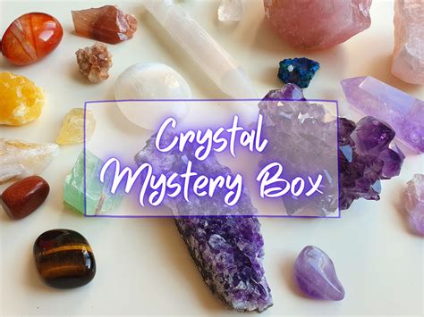 Crystal Mystery Box Large Crystal Mystery Bag Witchy Etsy