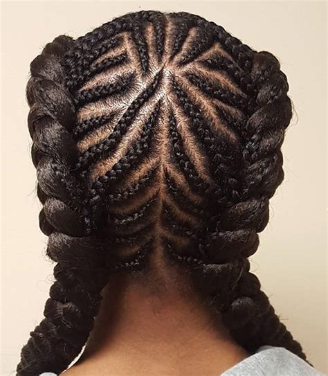 Best 12 Cornrows Hairstyles With 2 Braids New Natural