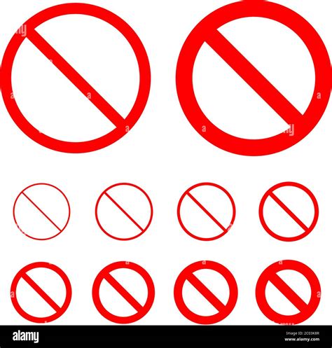 Forbidden Prohibition Rescricted Sign Vector Illustration Stock Vector Image Art Alamy