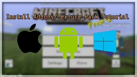 How To Install Addonstexture Packs Tutorial Iosandroidwindows