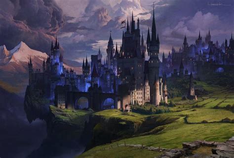 Places Pt 1 Fantasy Castle Fantasy Landscape Fantasy Concept Art