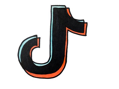 How To Draw Tik Tok Logo Easy Step By Step How To Draw Steps Easy