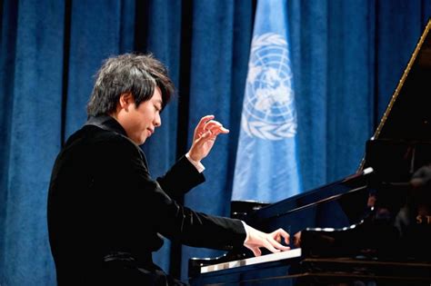 Chinese Pianist Lang Lang Performs During A Ceremony Designating Him As
