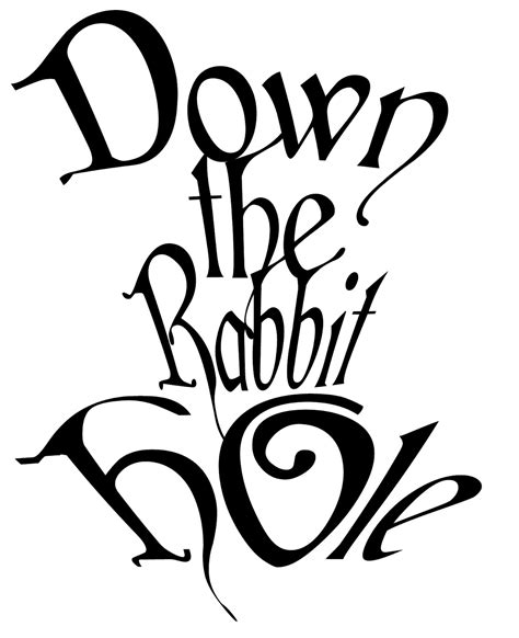 Down The Rabbit Hole Inspirational Quotes The Cottage Market