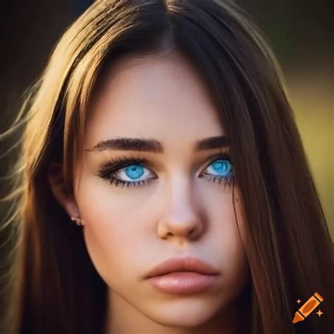 High Resolution Portrait Of A Beautiful Woman With Blue Eyes On Craiyon