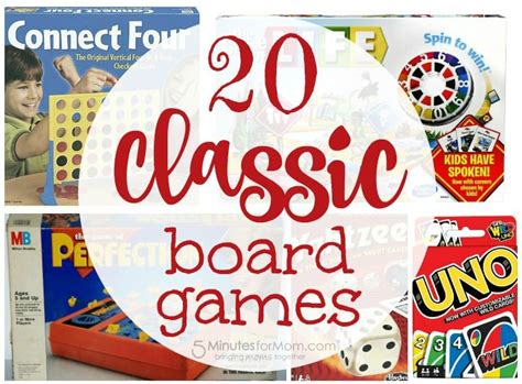 You can find here puzzles, platformers, adventures and much more different genres for kids. Top 20 Classic Family Board Games You Must Play With Your ...