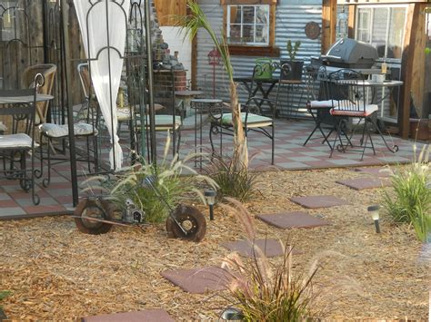 The majority of yard metal art is personalized by our customers. Upcycle-This: Upcycled (Motorcycle) Yard Art