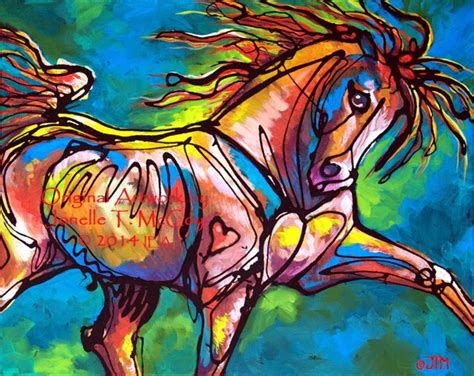 Contemporary Artists Of Oklahoma Abstract Horse Art By Oklahoma