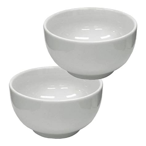 Cumbuca 500ml 2 Unidades Tigela Bowl Porcelana Branca Japonesa Sopa