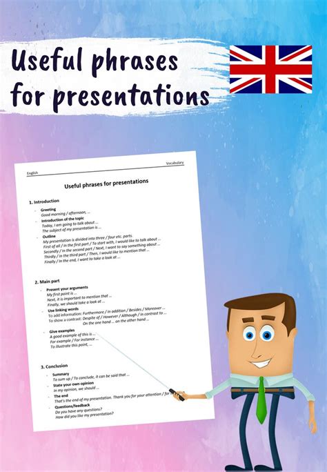 Vocabulary Useful Phrases For Presentations Unterrichtsmaterial Im