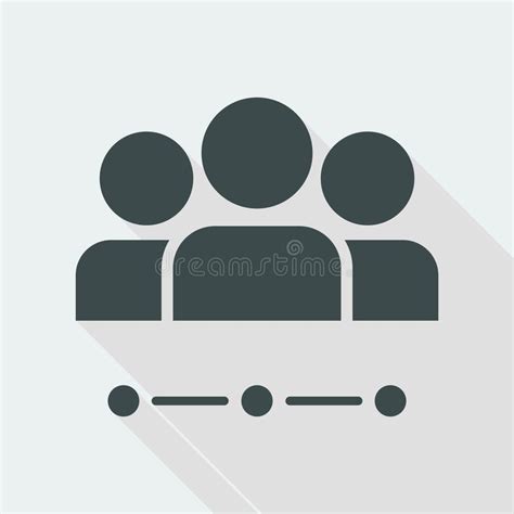 Team Network Services 247 Vector Flat Icon Stock Vector