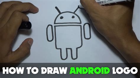 Drawing How To Draw A Cartoon Android Logo Tutorial Step By Step
