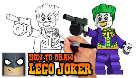 How To Draw Lego Joker Lego Batman Movie Youtube