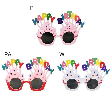Moosup Funny Birthday Party Glasses Fun Novelty Photo Booth Props Plastic Costume Glasses