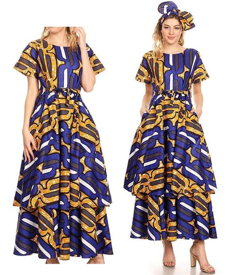 sakkas evra women s short sleeve maxi african ankara print dress pockets casual business