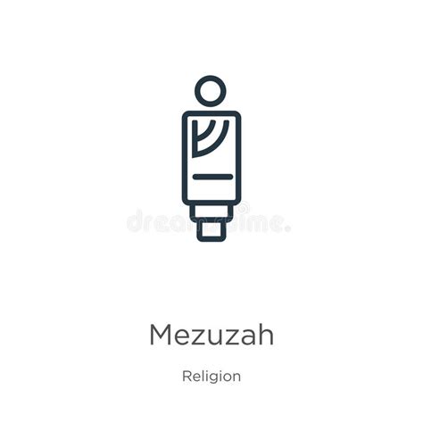 Mezuzah Linear Icon Modern Outline Mezuzah Logo Concept On Whit Stock