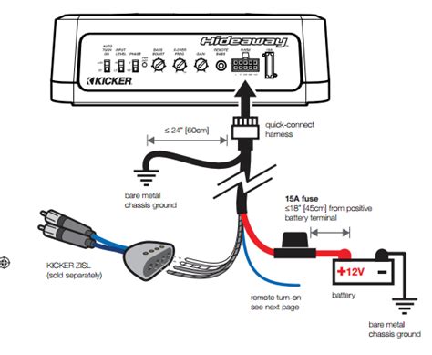 Power/ground wire kicker wiring kit cxa300.1 1 x 40 ampere 8 gauge pk8, zck84 cxa600.1 1 x 80 ampere 4 gauge pk4, ck44, zck44 cxa1200.1 1 x 150 ampere 4 gauge pk4, ck44, zck44 cxa1800.1 1 x 150 ampere 1/0 gauge pkd1, pwb050 22016 cxa mono amps rev f.indd 5016 cxa mono amps rev f.indd 5 99/24/2015 4:30:49 pm/24/2015 4:30:49 pm Kicker Hideaway Wiring Diagram For Your Needs