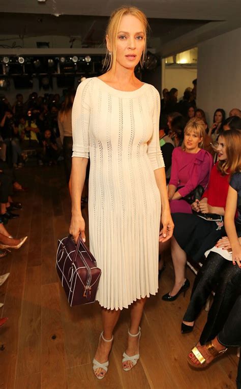 Uma Thurman From Stars At New York Fashion Week Spring 2015 E News