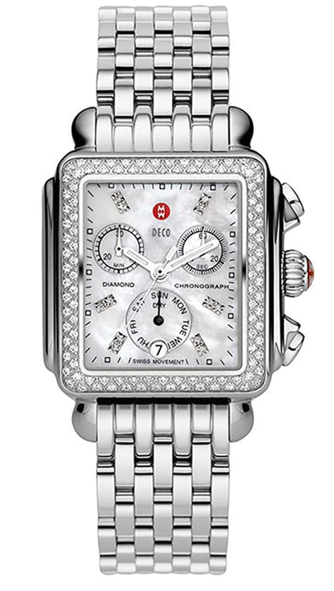 Michele Michele Deco Day Diamond Ladies 33mm Watch Mww06p000099