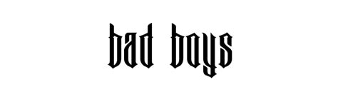 The bad boys mike lowrey (will smith) and marcus burnett (martin lawrence) are back together for one last ride in the highly. Bad Boys Schriftart - FFonts.net