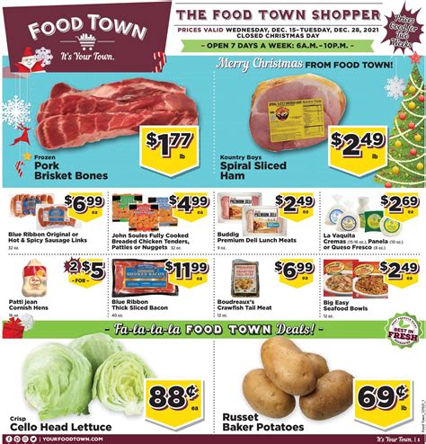 Food Town Christmas 2021 Current Weekly Ad 1215 12282021