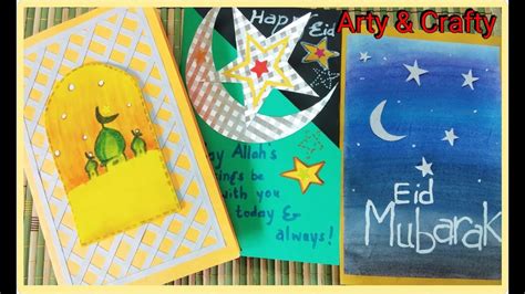 Diy 3 Easy And Unique Eid Greeting Cardeasy Eid Cardpaper Craft