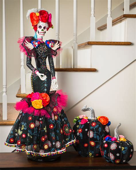 Katherines Collection Catrina Rosa Standing Skeleton 36