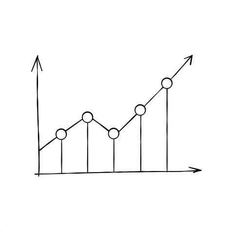 attività commerciale crescita grafico e colonne analitica e dati analisi scarabocchio grafico
