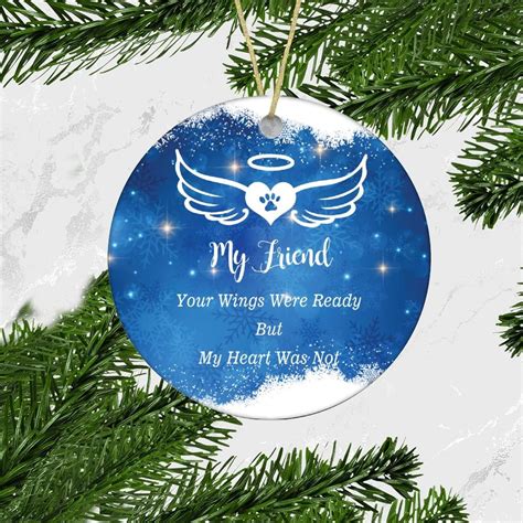 Buy Friend Blue Angel Wings Ceramic Ornaments Your Wings Were Ready But