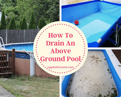 Cool How To Drain A Above Ground Swimming Pool 2022